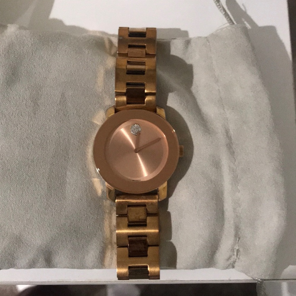 Movado bold rose gold